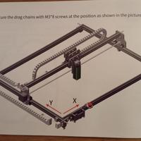 Telaio grande per incisione laser