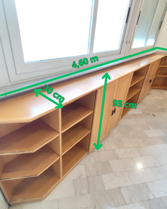 MOBILE LUNGO ANGOLARE SU MISURA