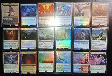 Lotto 134 carte magic foil modern frame mtg