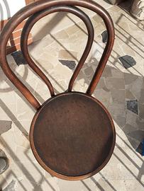 Sedia legno incurvato MUNDUS ORIGINALE CON TIMBRO