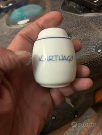 Piccolo barattolo in ceramica porta spezie vintage