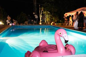 Giardino con piscina per eventi privati - roma nor