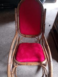 dondolo in Bamboo anni 70