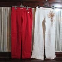 N.2 pantaloni(1 di lino+1"Artigli")tg.42-44(E 4cad