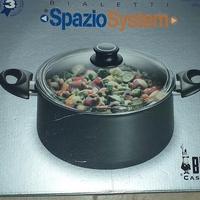 Pentola antiaderente BIALETTI con coperchio. NUOVA