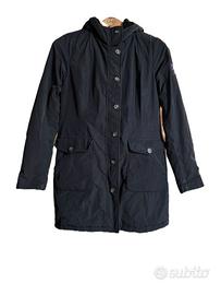Refrigue giaccone parka donna nero con cappuccio