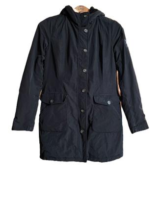 Refrigue giaccone parka donna nero con cappuccio