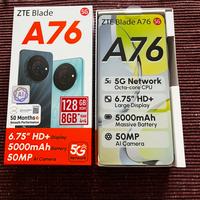 ZTE Blade A76 5G-128GB/8GB RAM-Nuovo, Display 6,7