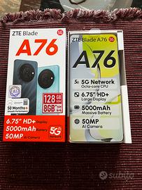 ZTE Blade A76 5G-128GB/8GB RAM-Nuovo, Display 6,7