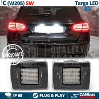 Luci Targa LED Per Mercedes Classe C W205 CANbus