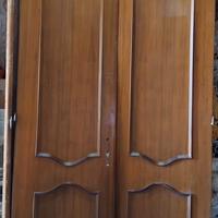 7 porte in mogano chiaro+arco e porta a doppio bat