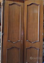 7 porte in mogano chiaro+arco e porta a doppio bat