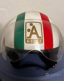 Casco A-STYLE bandiera Italia