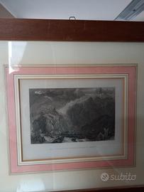 Quadro/Stampa antica con certificato