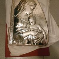 Icona Sacra famiglia argento 925