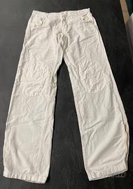 Pantaloni bianchi baggy a vita bassa - Scout