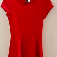 Abito rosso H&M a maniche corte