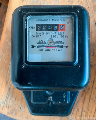 contatore elettrico vintage