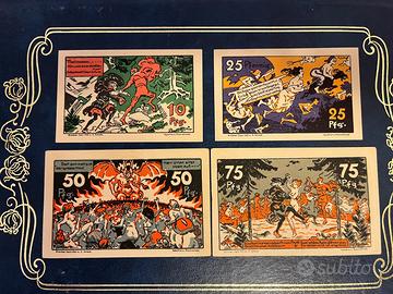Set completo di Notgeld "Brocken" 1921