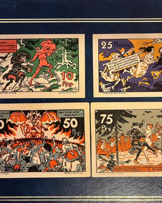 Set completo di Notgeld "Brocken" 1921