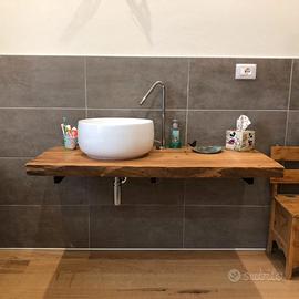 TOP BAGNO, TAVOLI, MENSOLE IN LEGNO MASSEL