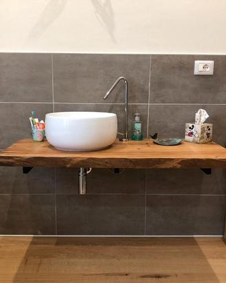 TOP BAGNO, TAVOLI, MENSOLE IN LEGNO MASSEL