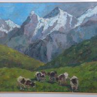 Dipinto a olio  Valle D'Aosta - Caty Torta