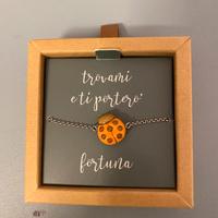 Braccialetto nuovo porta fortuna coccinella Thun