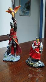 Coppia statuette cavaliere ospitaliero Ord Malta