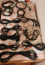 8 cavi canon e 4 alimentazioni  schuko