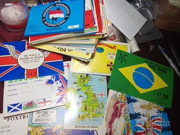 lotto cartoline QSL radioamatori CB 27 mHz