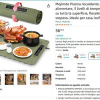 Piastra riscaldante per alimenti