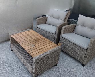 poltrone in polyrattan