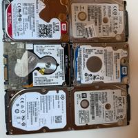 6 dischi sata per notebook vari