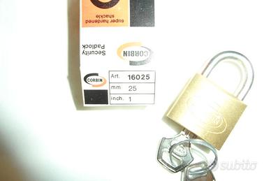 Lucchetti corbin acciao 25 mm gancio supertemperat