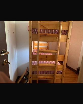 Letto a castello in Pino massello