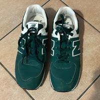 New Balance 574 originali - Verde/Bianco - Misura