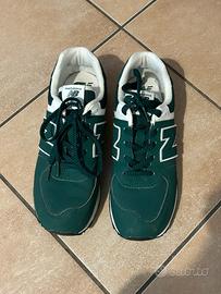 New Balance 574 originali - Verde/Bianco - Misura