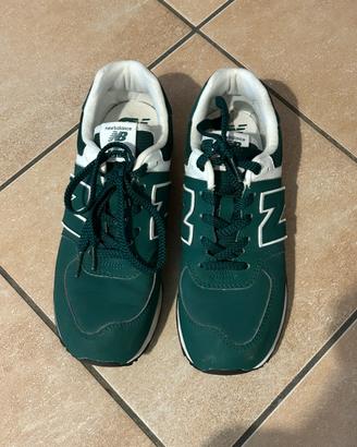 New Balance 574 originali - Verde/Bianco - Misura