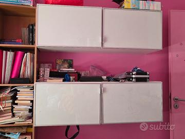 Coppia Pensili IKEA BESTÅ Bianchi Lucidi 