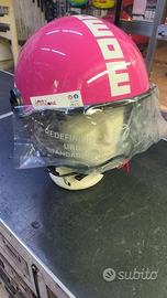 CASCO MOMO DESIGN FGTR CLASSIC CANDY FUCSIA BIANCO