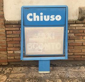 Targa insegna cartello in ferro anni '90 ERG UTA