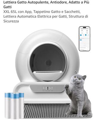 Lettiera gatto autopulente nuova