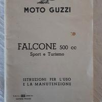 Moto Guzzi Falcone 500cc Libretto Istruzioni Vint