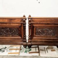Letto in noce fine '800
