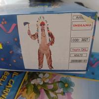 Vestiti carnevale uomo donna indiano/indiana