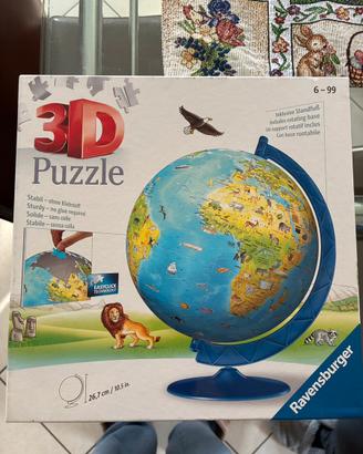 Puzzle mappamondo 3D