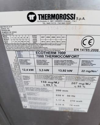 stufa a pellet termorossi 