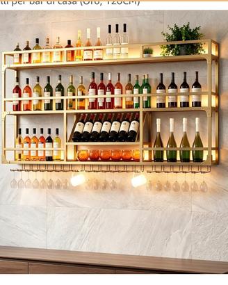 Espositore bottiglie per saloni e bar
