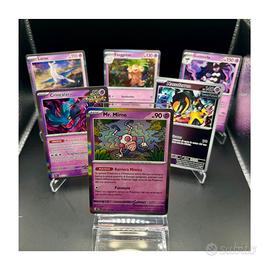Lotto 6 Carte Pokémon Psico - Rare Reverse/ Holo